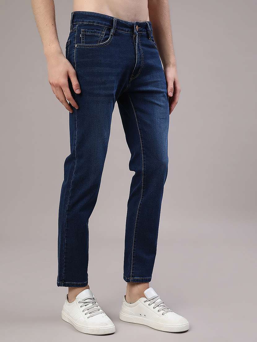 men washed mid rise slim fit jeans - 22391044 -  Standard Image - 2