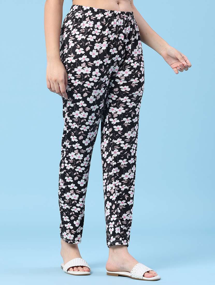 women floral printed mid rise pajama - 22391200 -  Standard Image - 2
