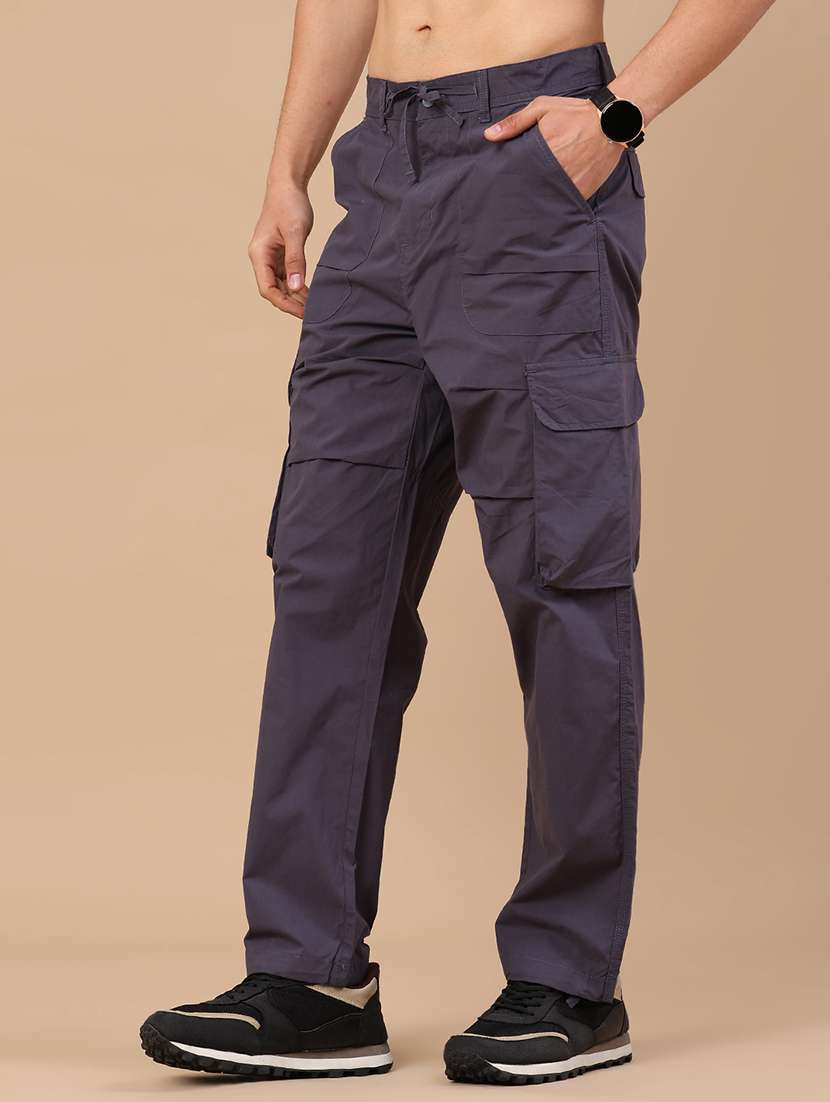 men solid mid rise casual cargo pant - 22391252 -  Standard Image - 2