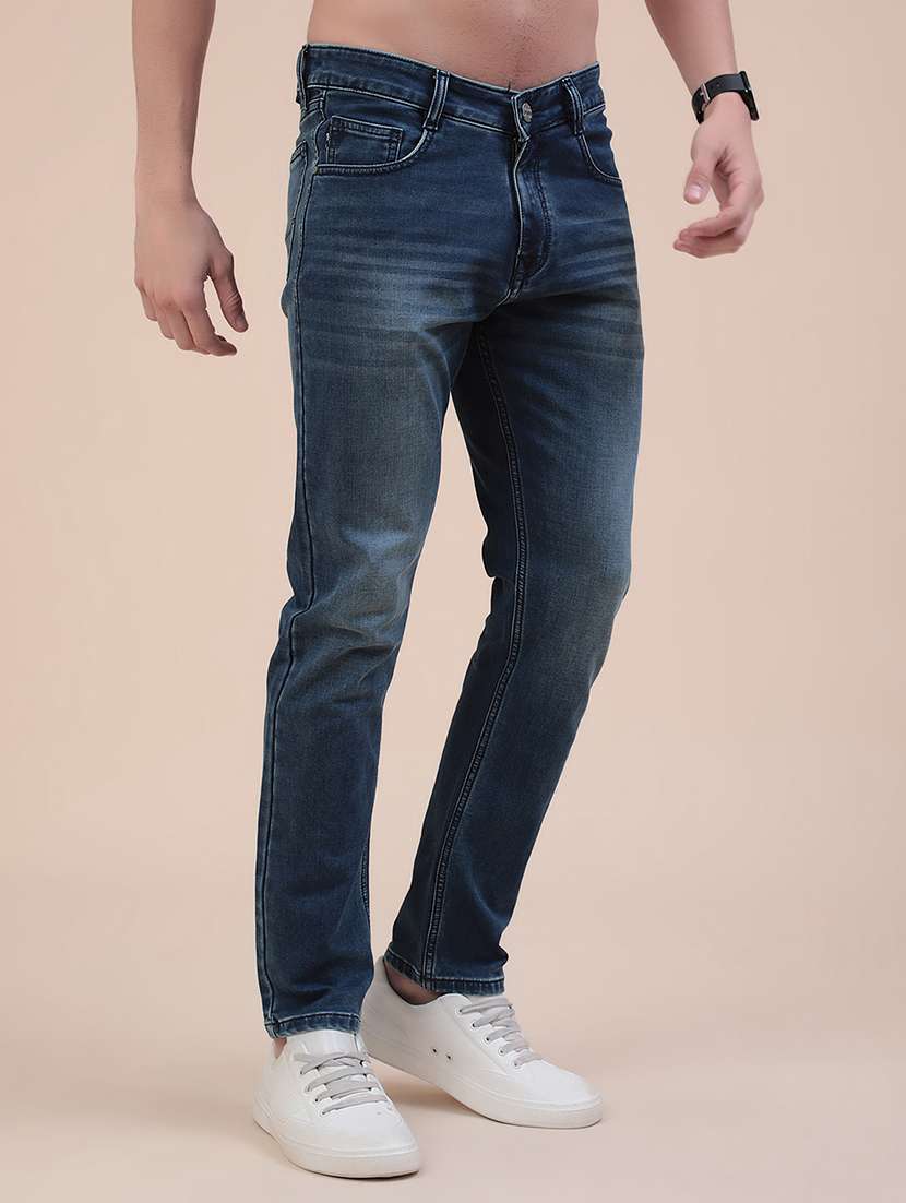 Men Washed Mid Rise Slim Fit Jeans - 22391266 -  Standard Image - 2