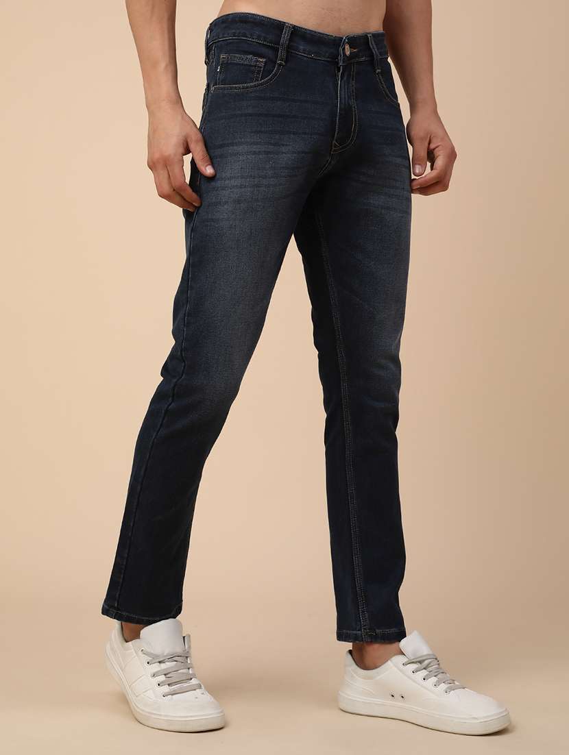 men washed mid rise slim fit jeans - 22391268 -  Standard Image - 2