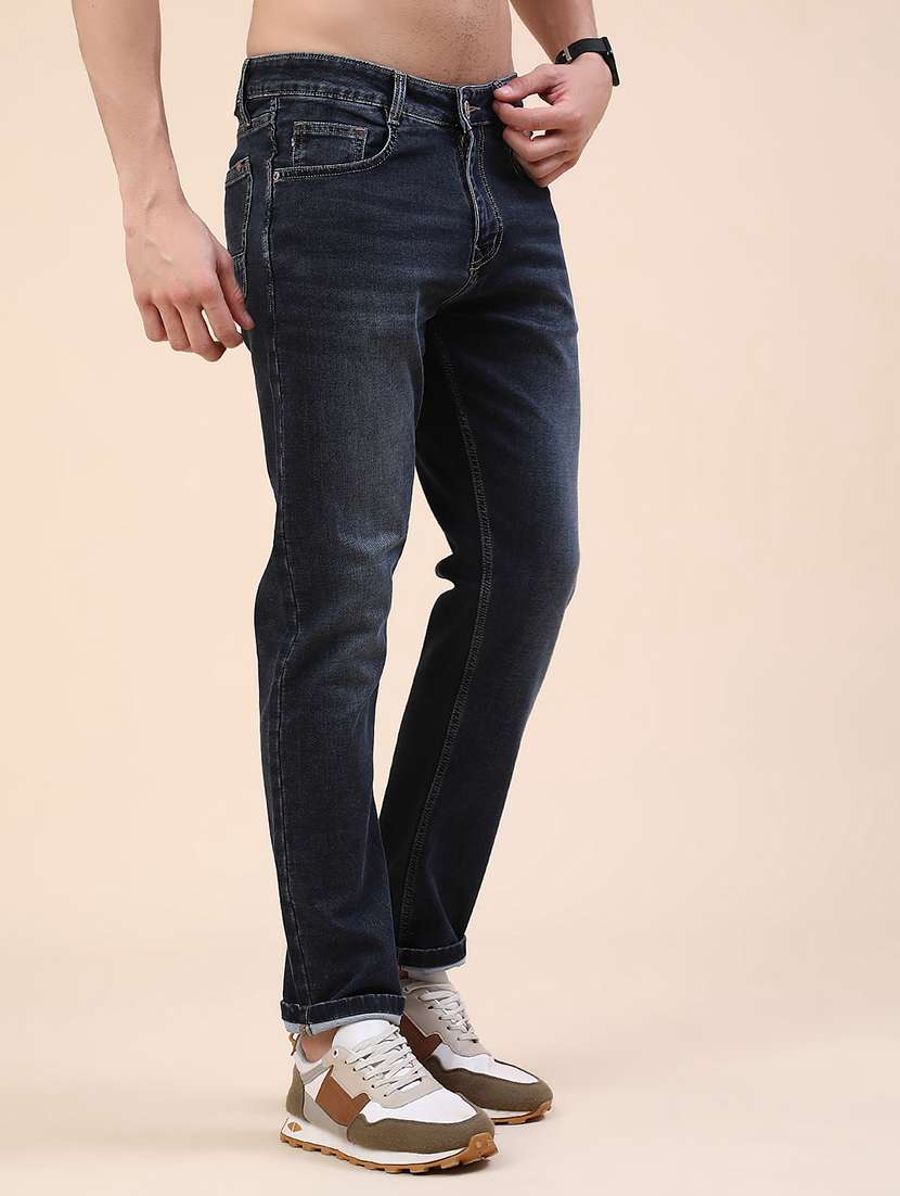 men washed mid rise slim fit jeans - 22391273 -  Standard Image - 2