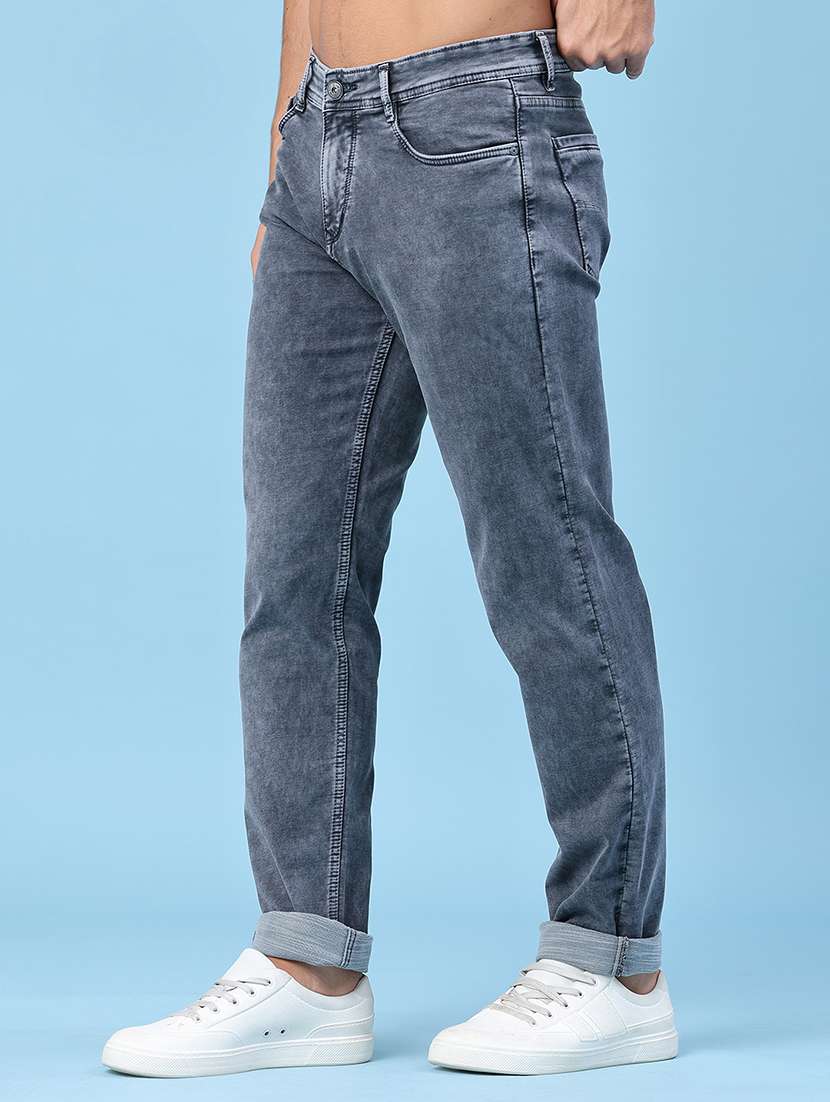 Men Washed Mid Rise Slim Fit Jeans - 22391274 -  Standard Image - 2