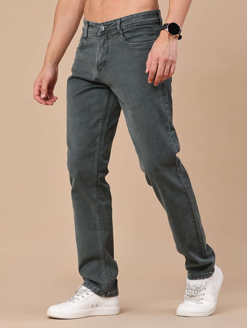 men solid mid rise slim fit jeans - 22391277 -  Standard Image - 2