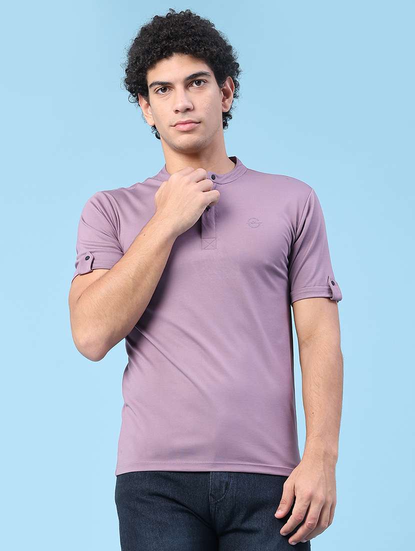 men solid short sleeve slim fit t-shirt - 22391292 -  Standard Image - 2