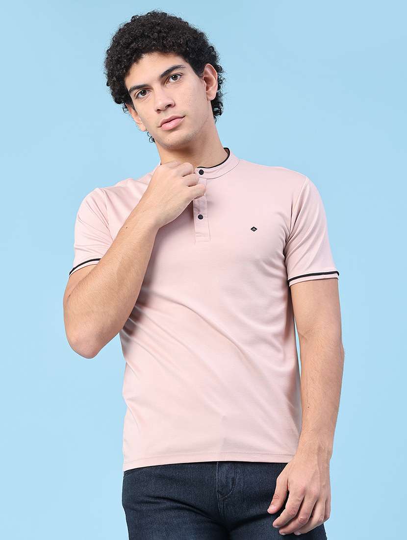 men solid short sleeve slim fit t-shirt - 22391307 -  Standard Image - 2