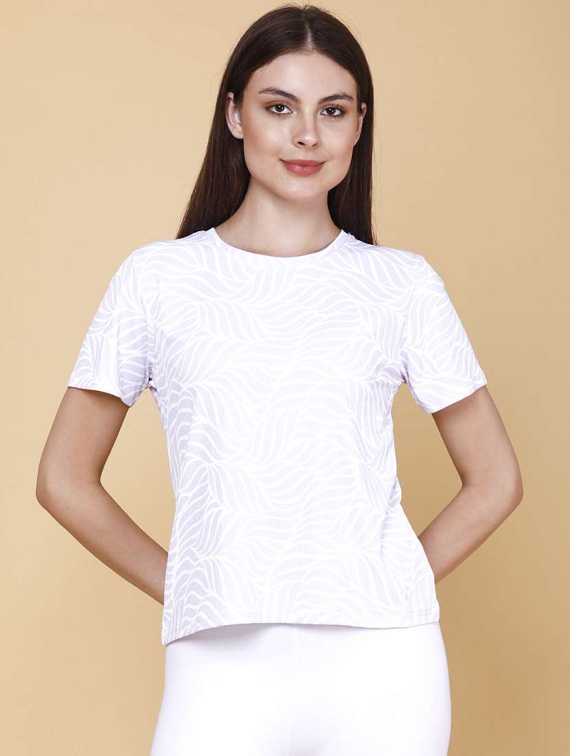 women printed round neck short sleeves t-shirt - 22391378 -  Standard Image - 2