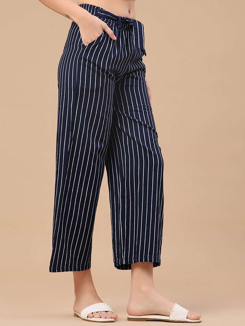 women printed mid rise straight fit palazzo - 22391545 -  Standard Image - 2