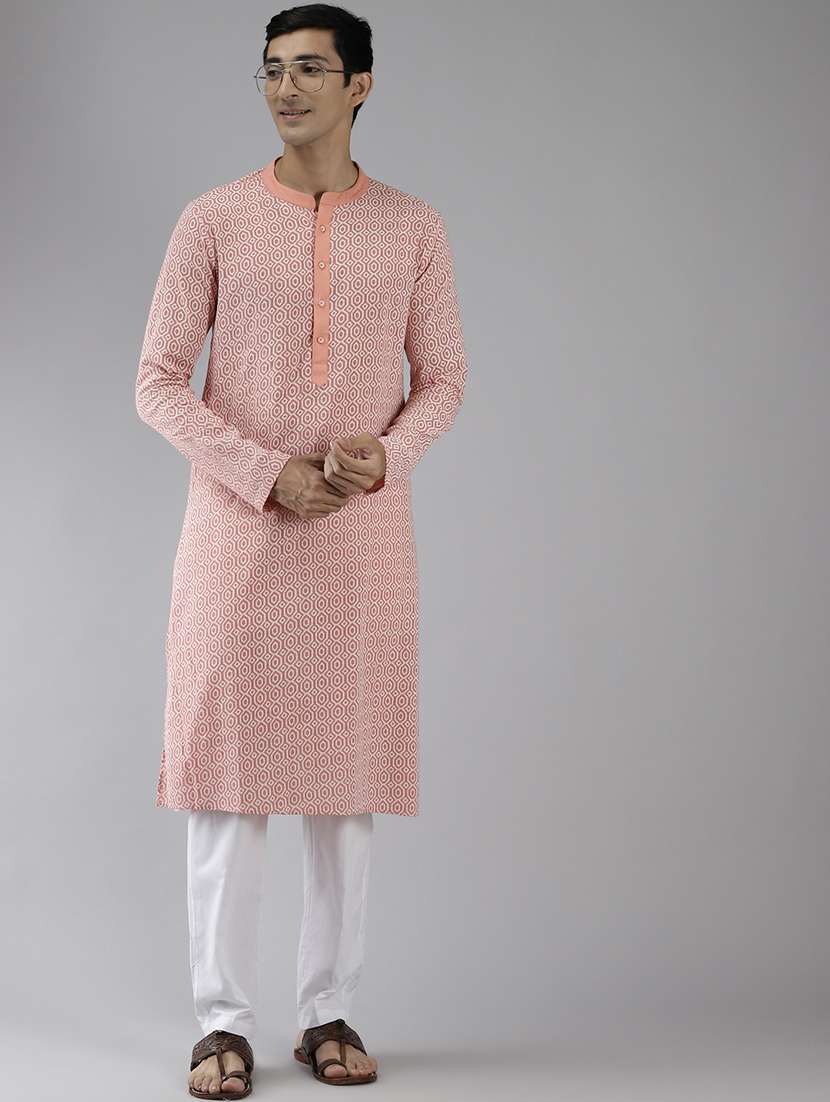 men mandarin neck long sleeve kurta - 22392032 -  Standard Image - 2