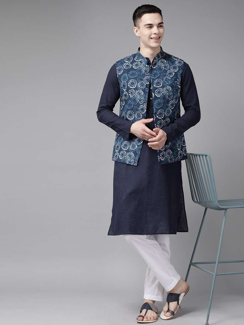 men mandarin neck sleeveless nehru jacket