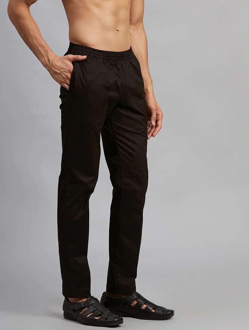 men solid mid rise pyjama - 22392326 -  Standard Image - 2