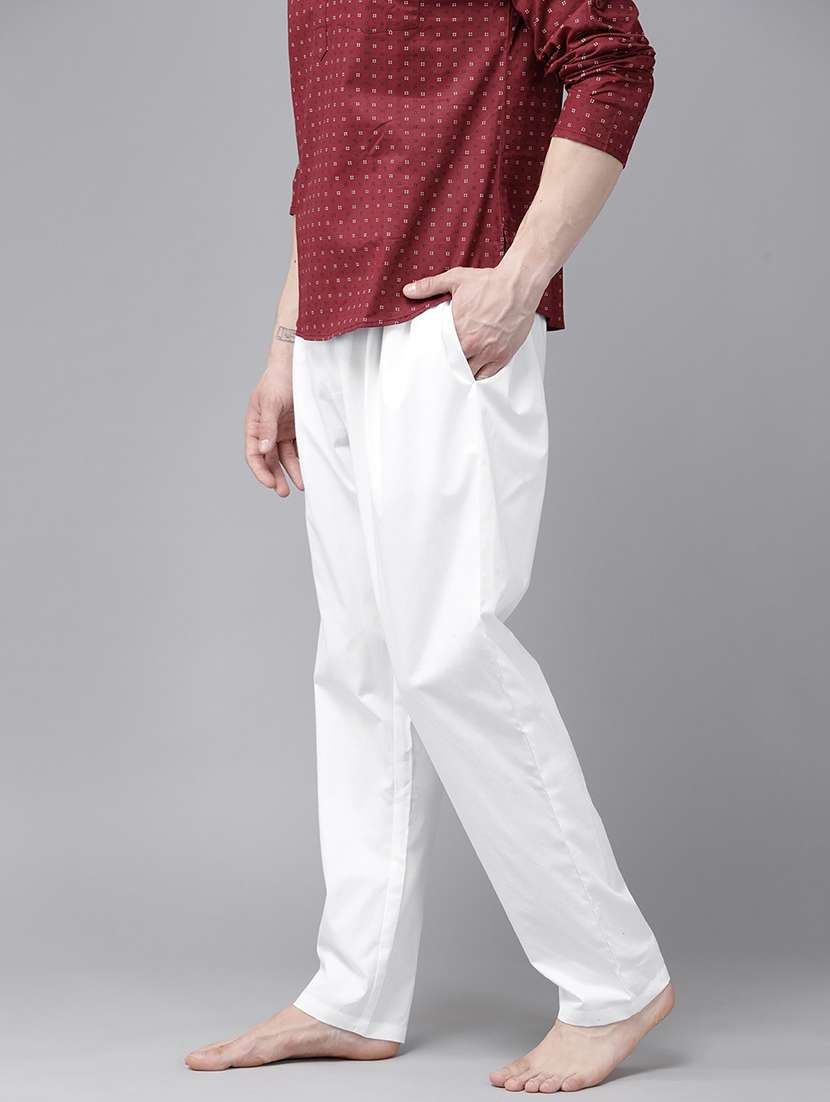 men solid mid rise pyjama - 22392330 -  Standard Image - 2