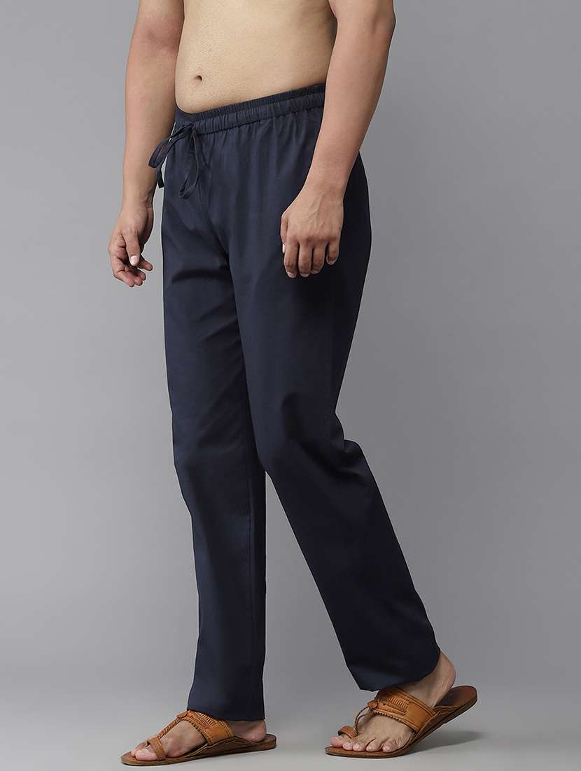 men solid mid rise pyjama - 22392337 -  Standard Image - 2