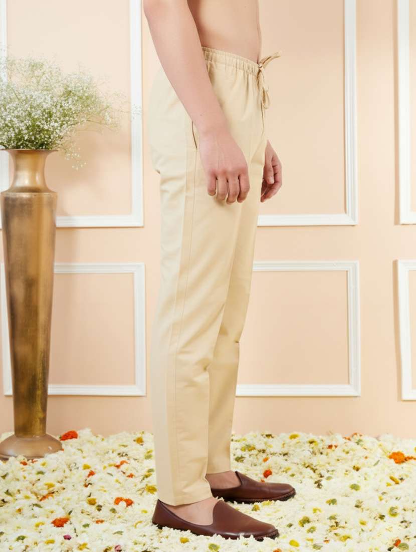 men solid mid rise pyjama - 22392343 -  Standard Image - 2