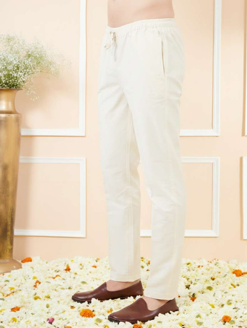 men solid mid rise pyjama - 22392345 -  Standard Image - 2