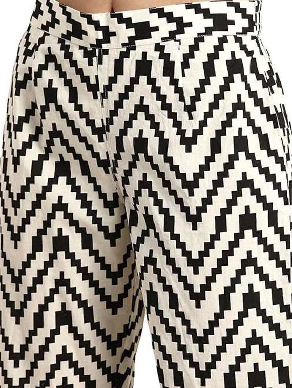 women printed three quarter sleeve ethnic co-ord set - 22393238 -  Standard Image - 2