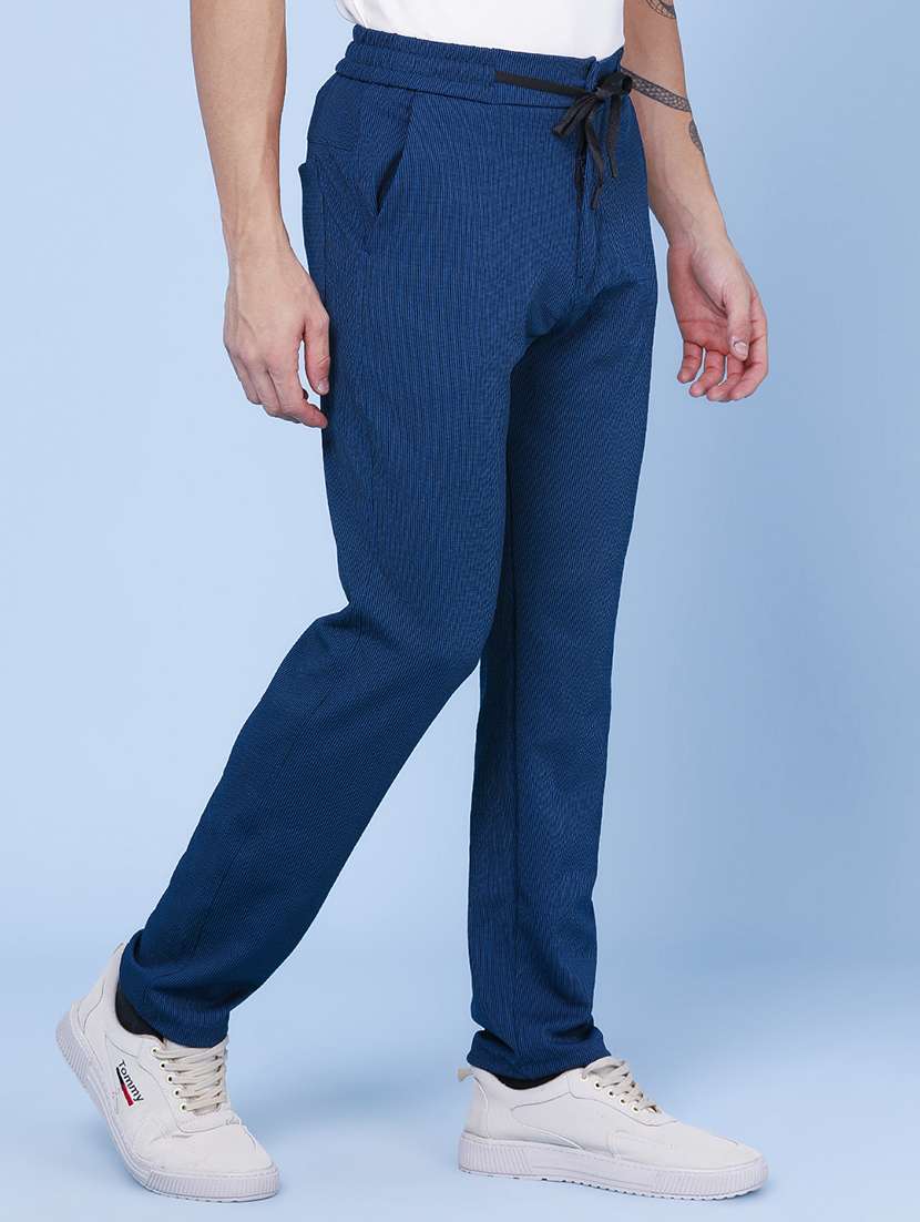 Men Self Design Mid Rise Full Length Track Pant - 22394668 -  Standard Image - 2
