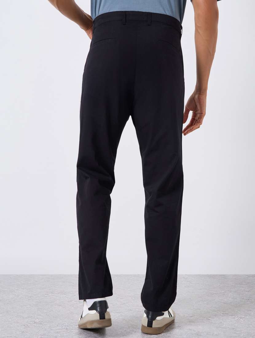 men solid mid rise chinos casual trouser - 22394843 -  Standard Image - 2