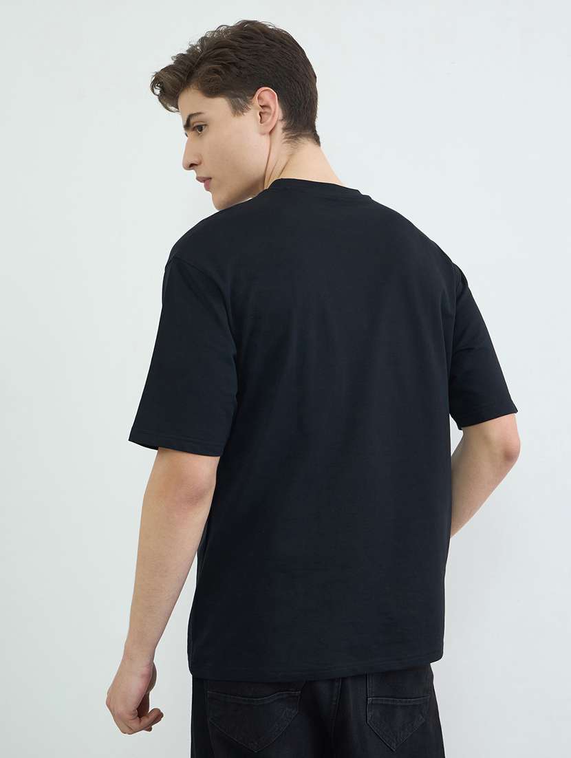 men typographic short sleeve oversized t-shirt - 22394866 -  Standard Image - 2