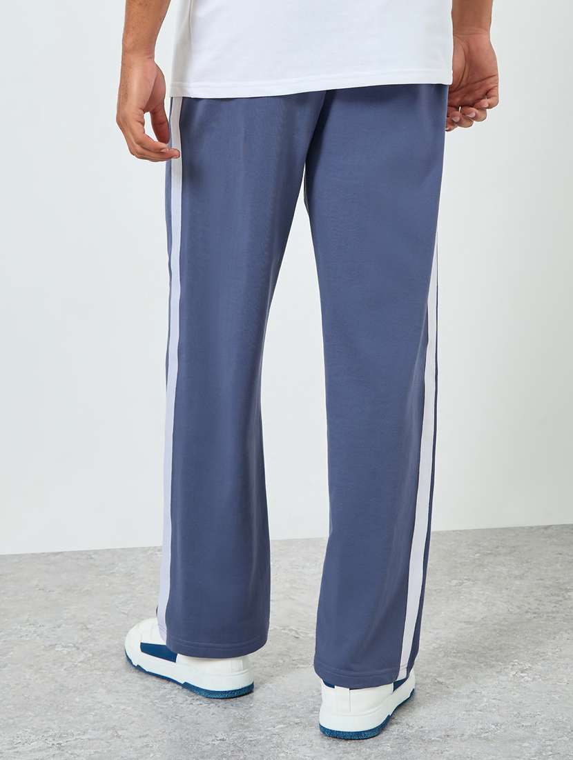 men side taped relaxed fit full length track pant - 22394902 -  Standard Image - 2