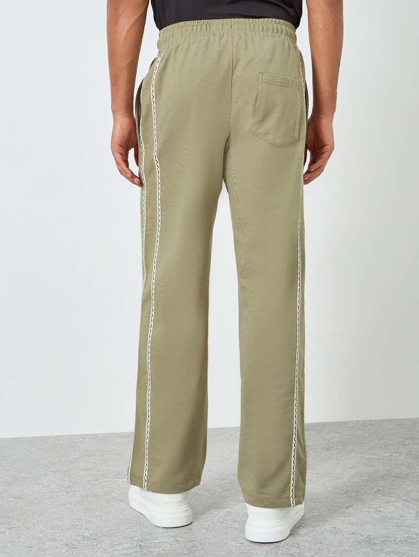 men side striped relaxed fit full length track pant - 22394903 -  Standard Image - 2