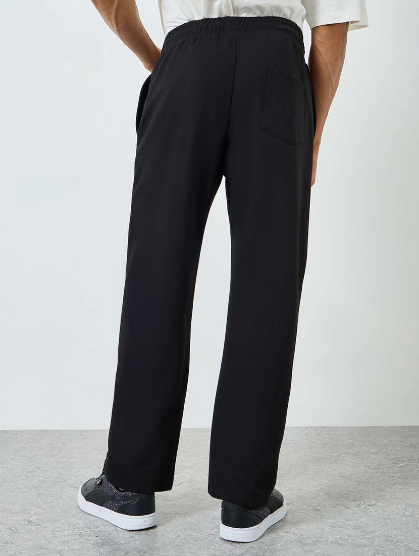 men typographic relaxed fit full length track pant - 22394917 -  Standard Image - 2