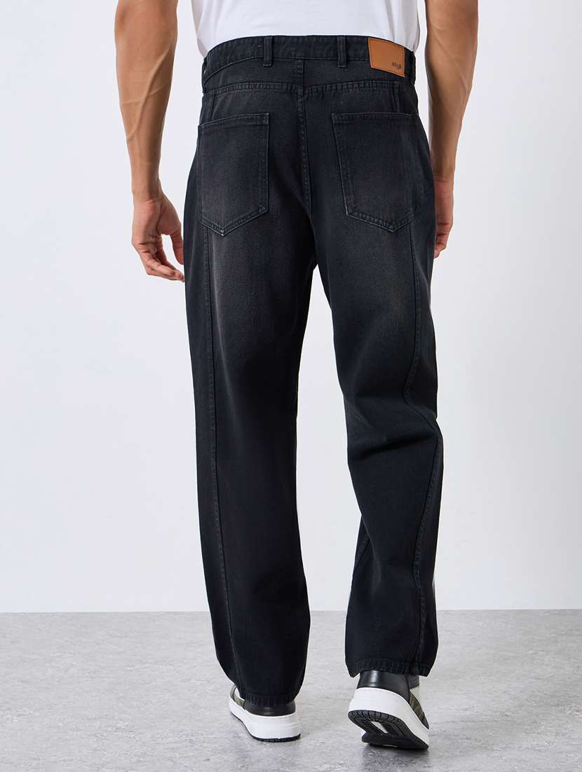 men washed mid rise full length straight jeans - 22394948 -  Standard Image - 2