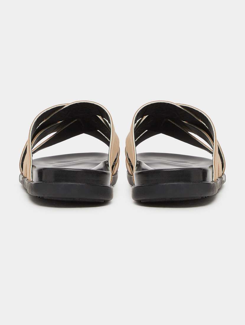 men beige slip on sandal - 22395022 -  Standard Image - 2