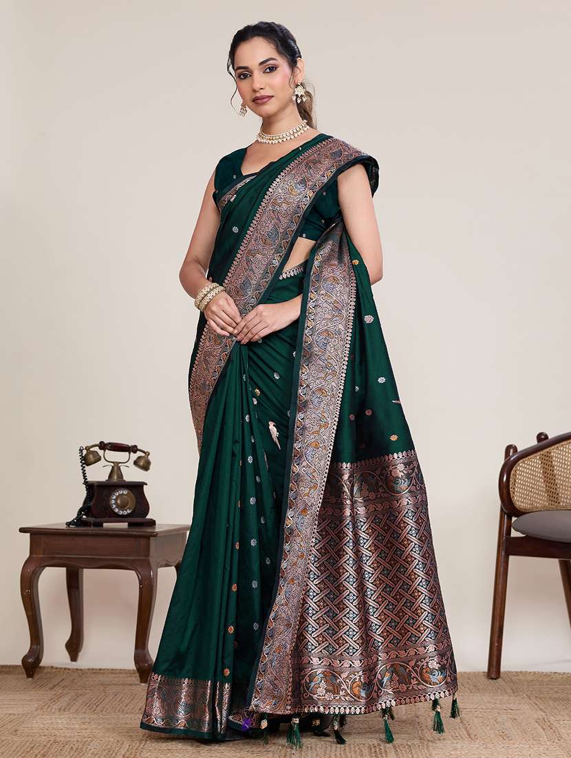 women self design bordered saree with blouse - 22395093 -  Standard Image - 2