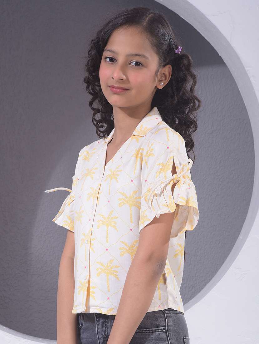 girls printed short sleeve shirt top - 22395239 -  Standard Image - 2