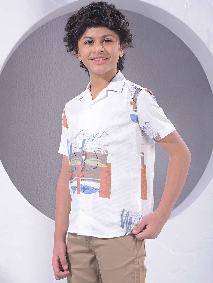 Boys Collared Short Sleeve Shirt - 22395398 -  Standard Image - 2
