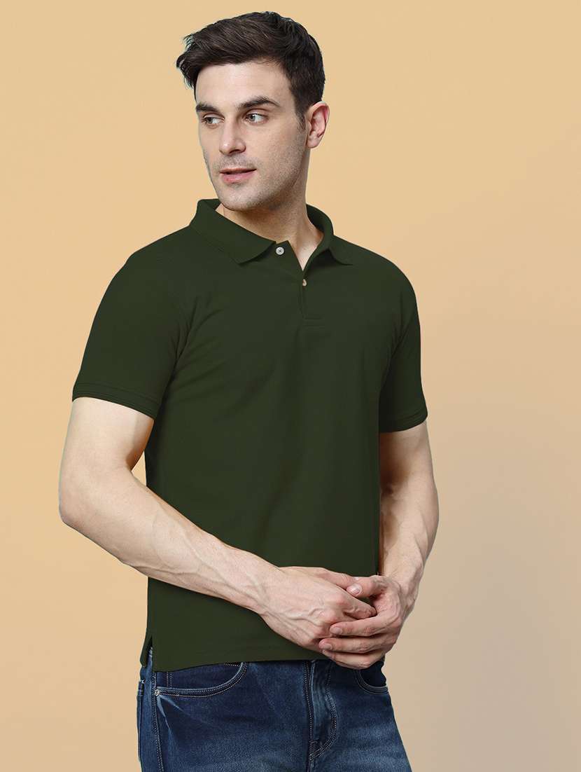 men solid short sleeve slim fit polo t-shirt - 22395519 -  Standard Image - 2