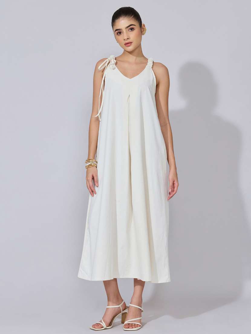 women soldi shoulder strap a-line dress - 22396121 -  Standard Image - 2