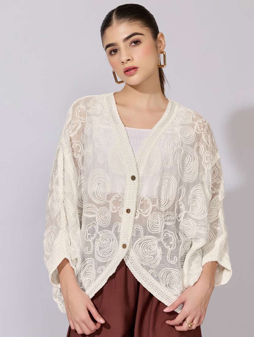 women self designed long sleeve top - 22396165 -  Standard Image - 2