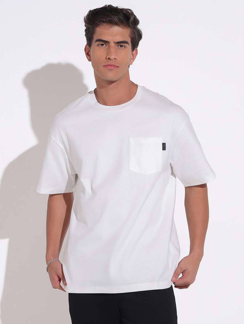 men solid short sleeve oversized t-shirt - 22396216 -  Standard Image - 2