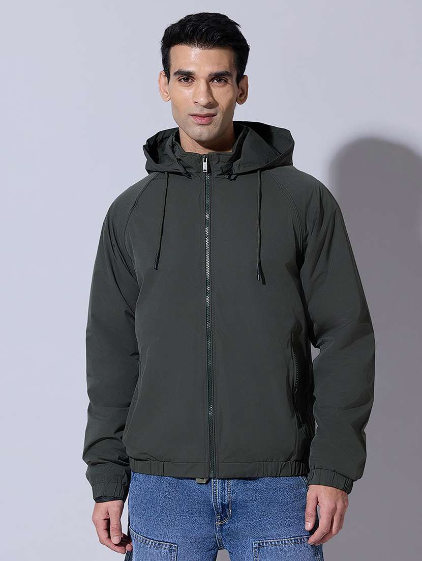 men solid long sleeve bomber jacket - 22396330 -  Standard Image - 2