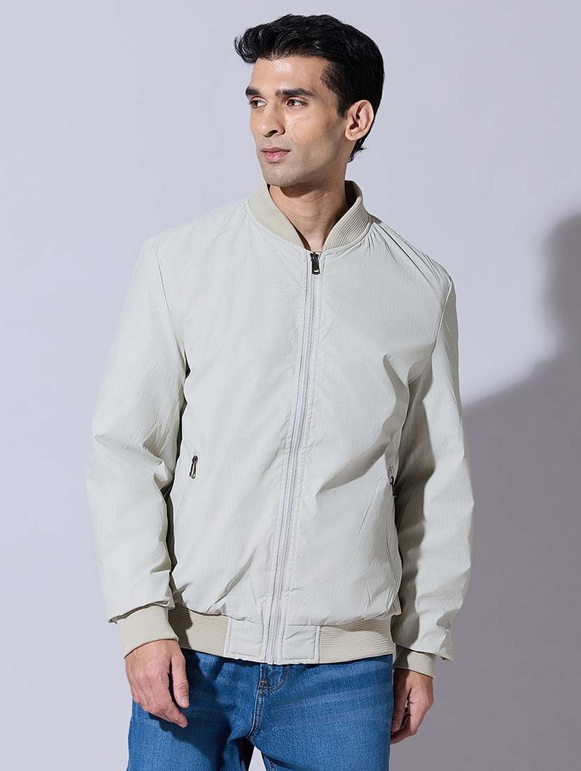 men solid long sleeve bomber jacket - 22396336 -  Standard Image - 2