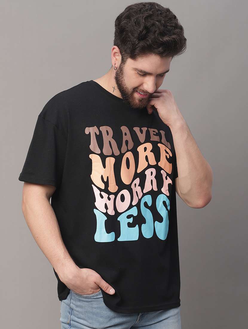 men typographic short sleeve oversized t-shirt - 22396363 -  Standard Image - 2