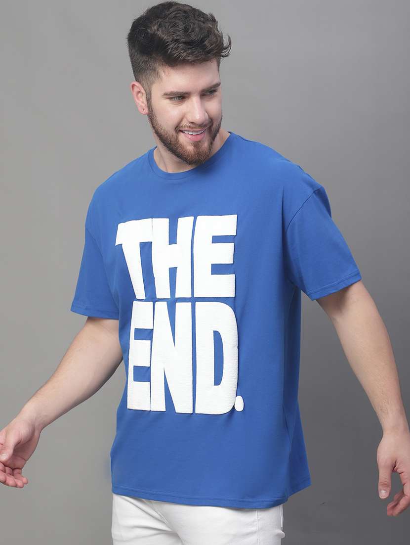 men typographic short sleeve oversized t-shirt - 22396365 -  Standard Image - 2