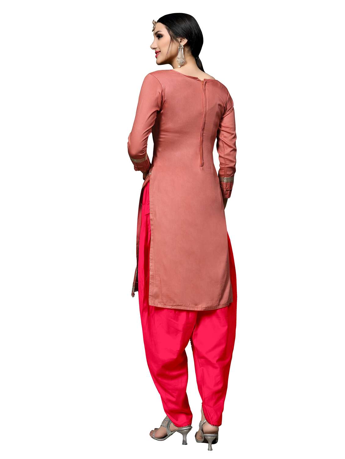 women solid with work unstitched suit set - 22396886 -  Standard Image - 2