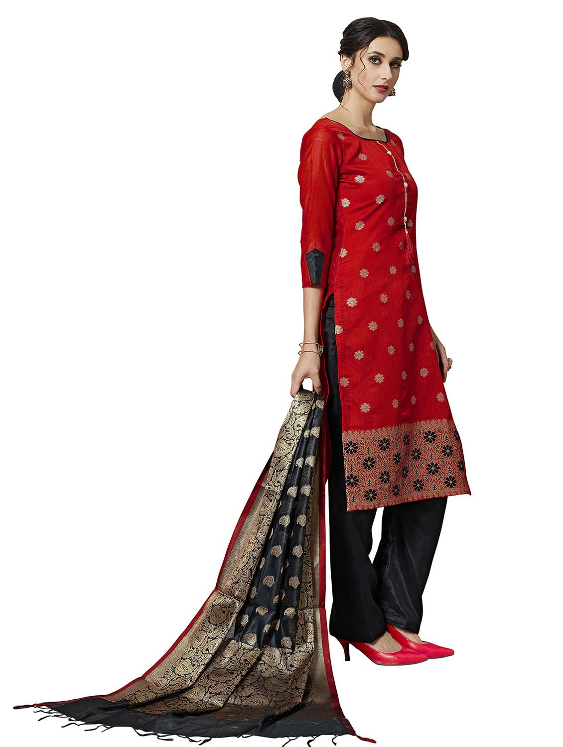 women self design unstitched suit set - 22396904 -  Standard Image - 2