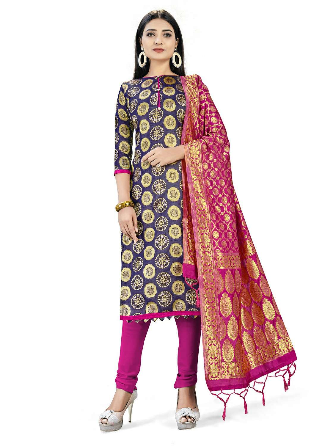 women self design unstitched suit set - 22396963 -  Standard Image - 2