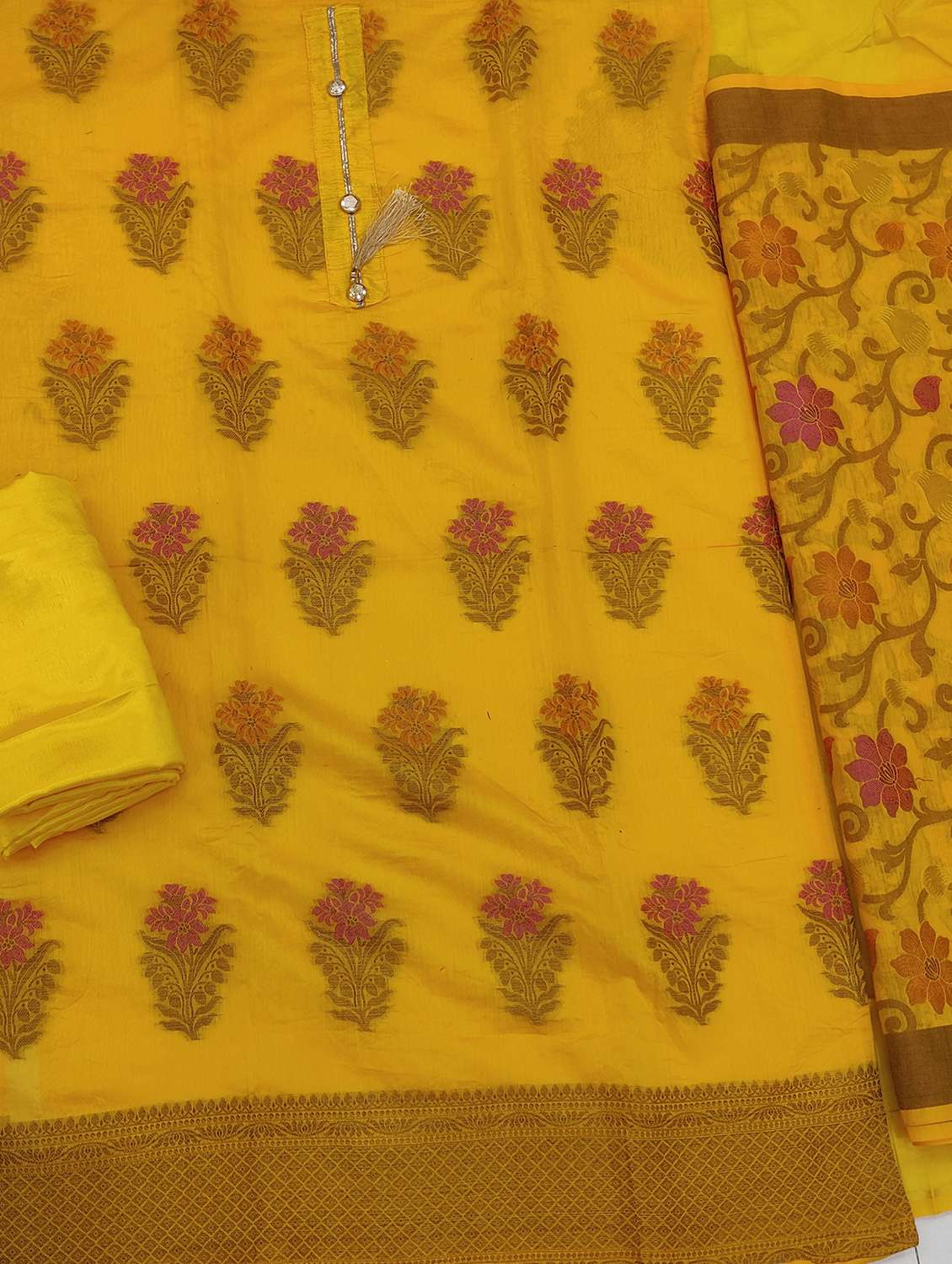 women self design unstitched suit set - 22397032 -  Standard Image - 2