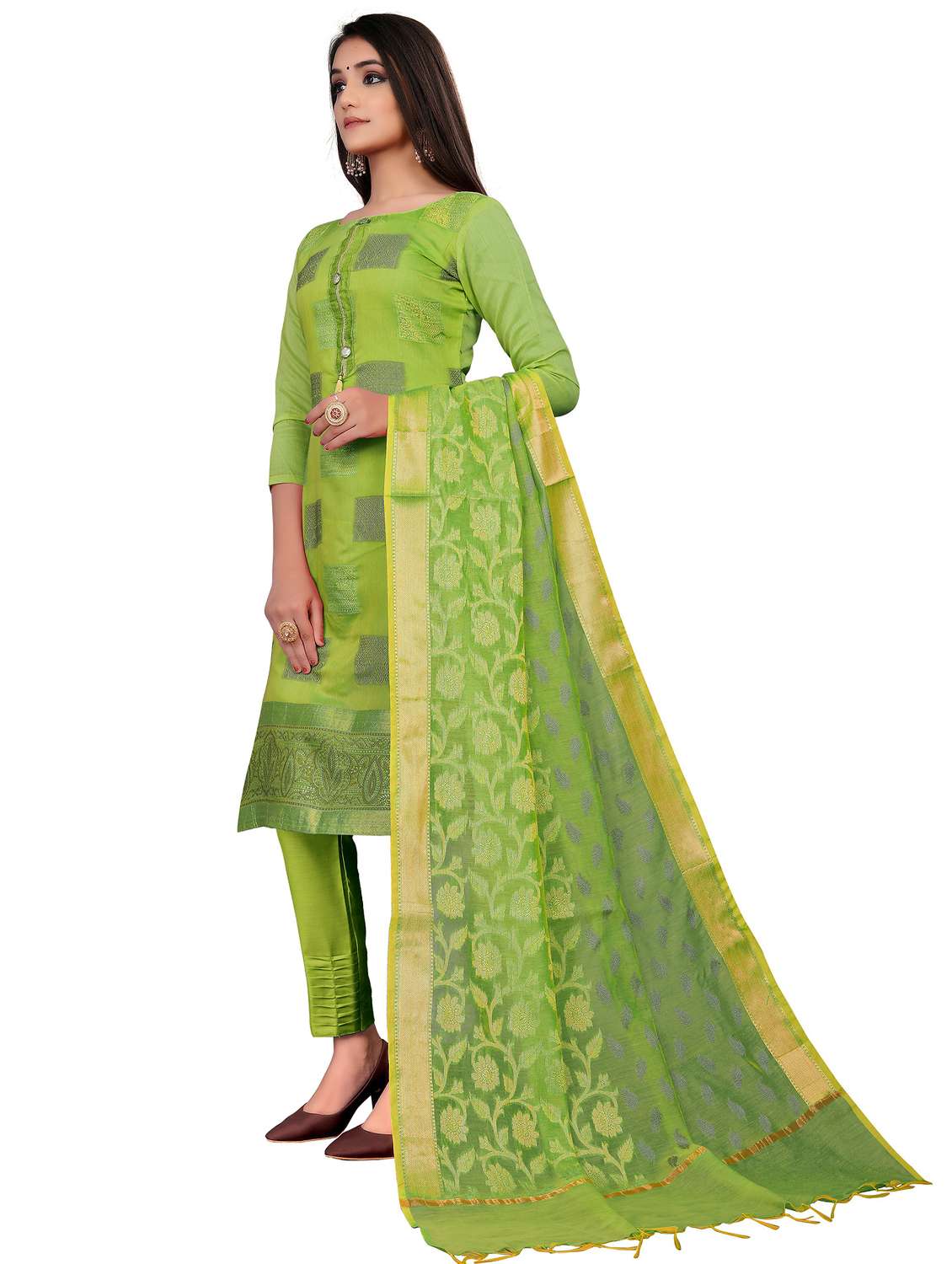 women self design unstitched suit set - 22397067 -  Standard Image - 2