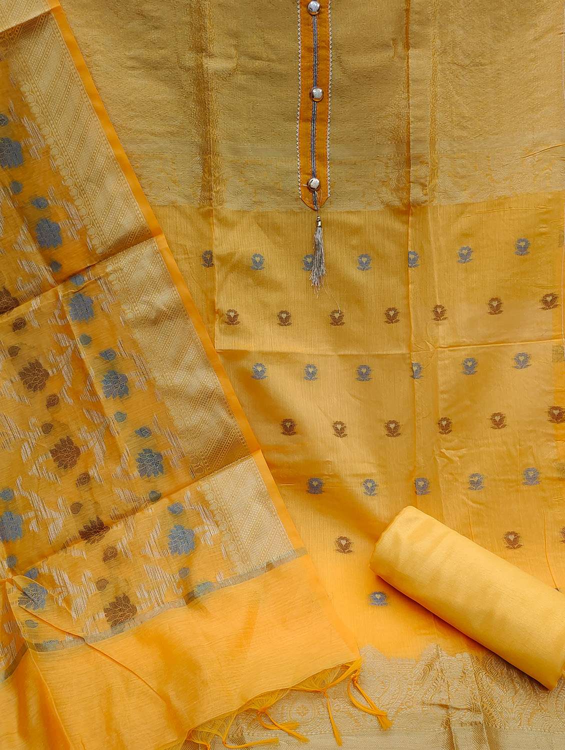 women self design unstitched suit set - 22397123 -  Standard Image - 2