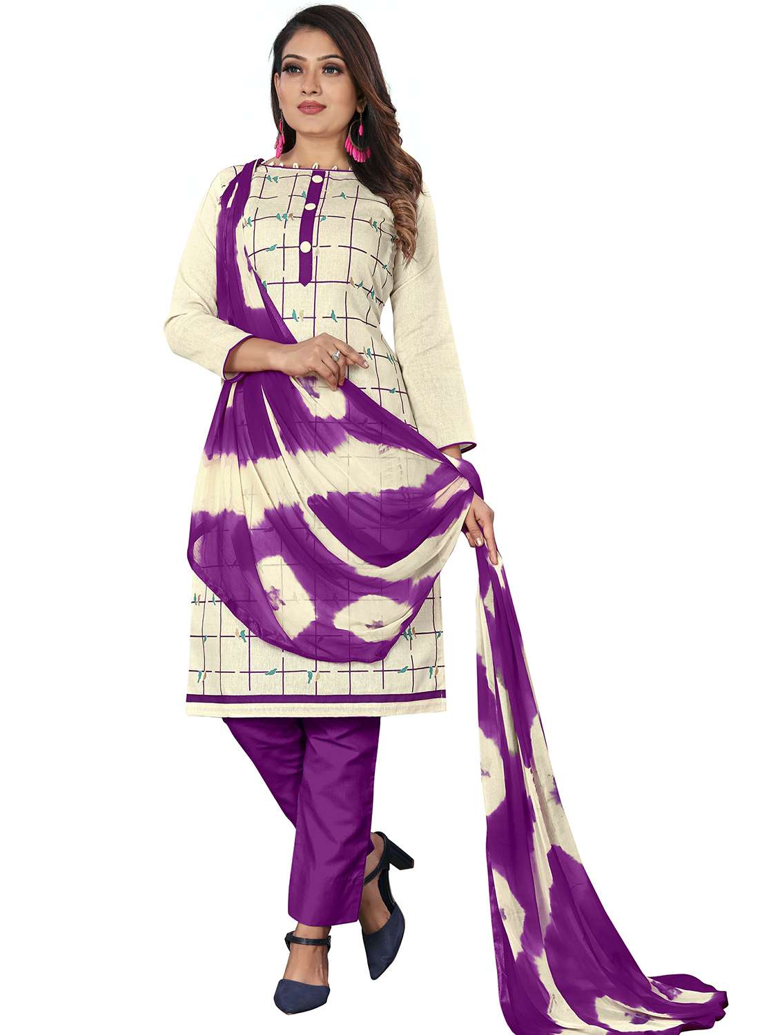 women printed unstitched suit set - 22397219 -  Standard Image - 2