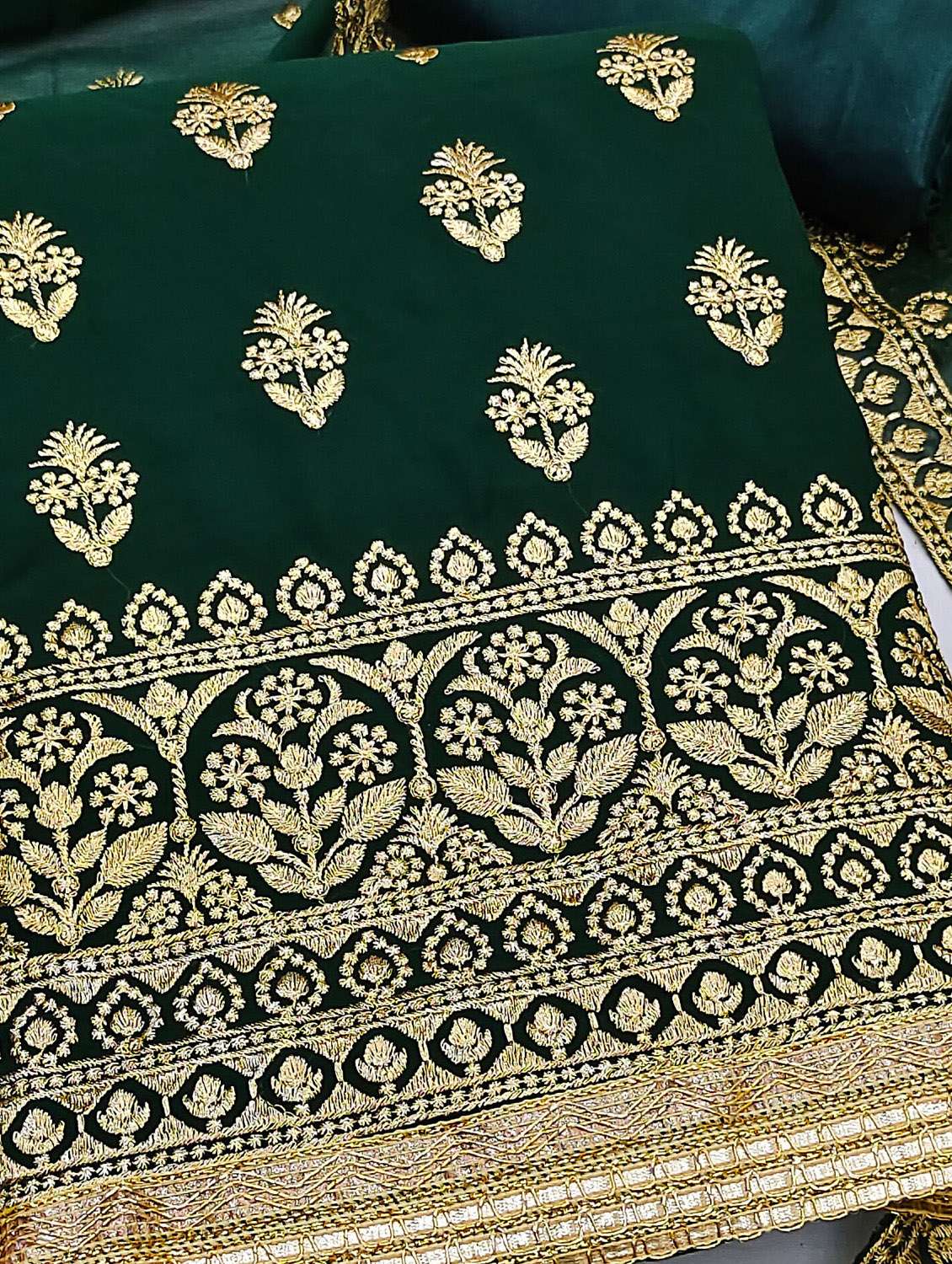 women solid with work unstitched suit set - 22397259 -  Standard Image - 2