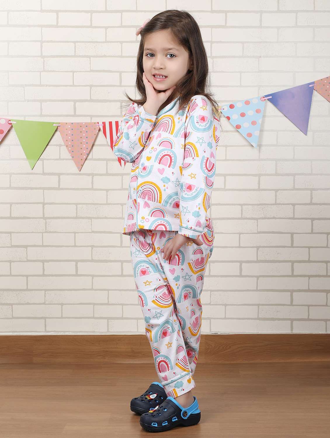 kids printed nightwear pyjama set - 22397278 -  Standard Image - 2