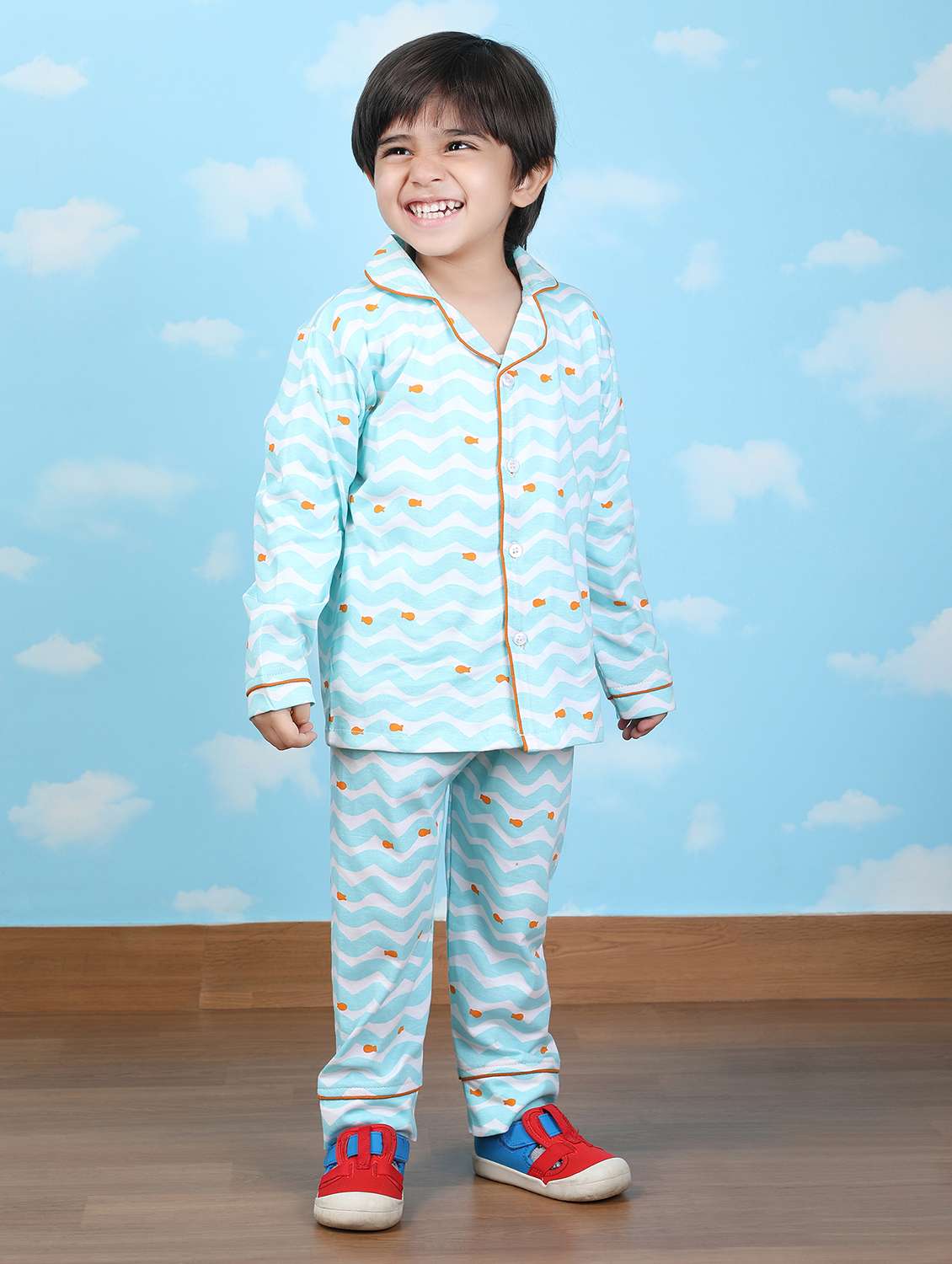 kids printed nightwear pyjama set - 22397280 -  Standard Image - 2
