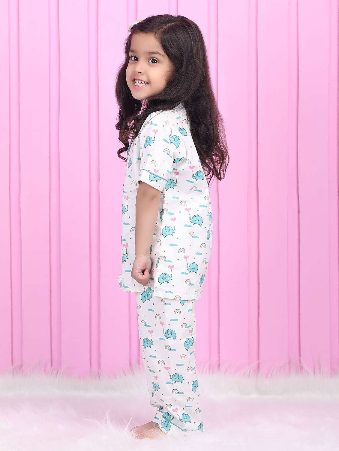 kids printed nightwear pyjama set - 22397299 -  Standard Image - 2